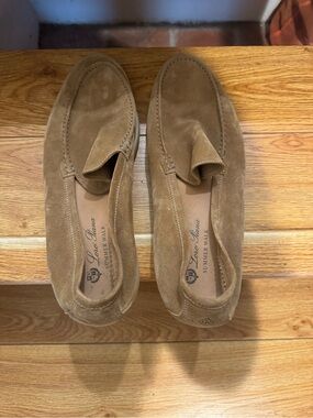 Loro Piana Men's Suede Tassel Loafers in Tan